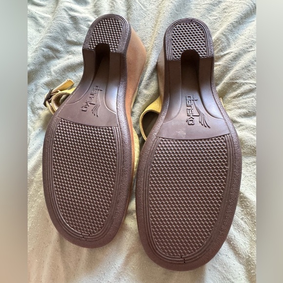 Dansko lime green Mules Comfort Block Heel size 38 7.5/8 - Picture 4 of 6